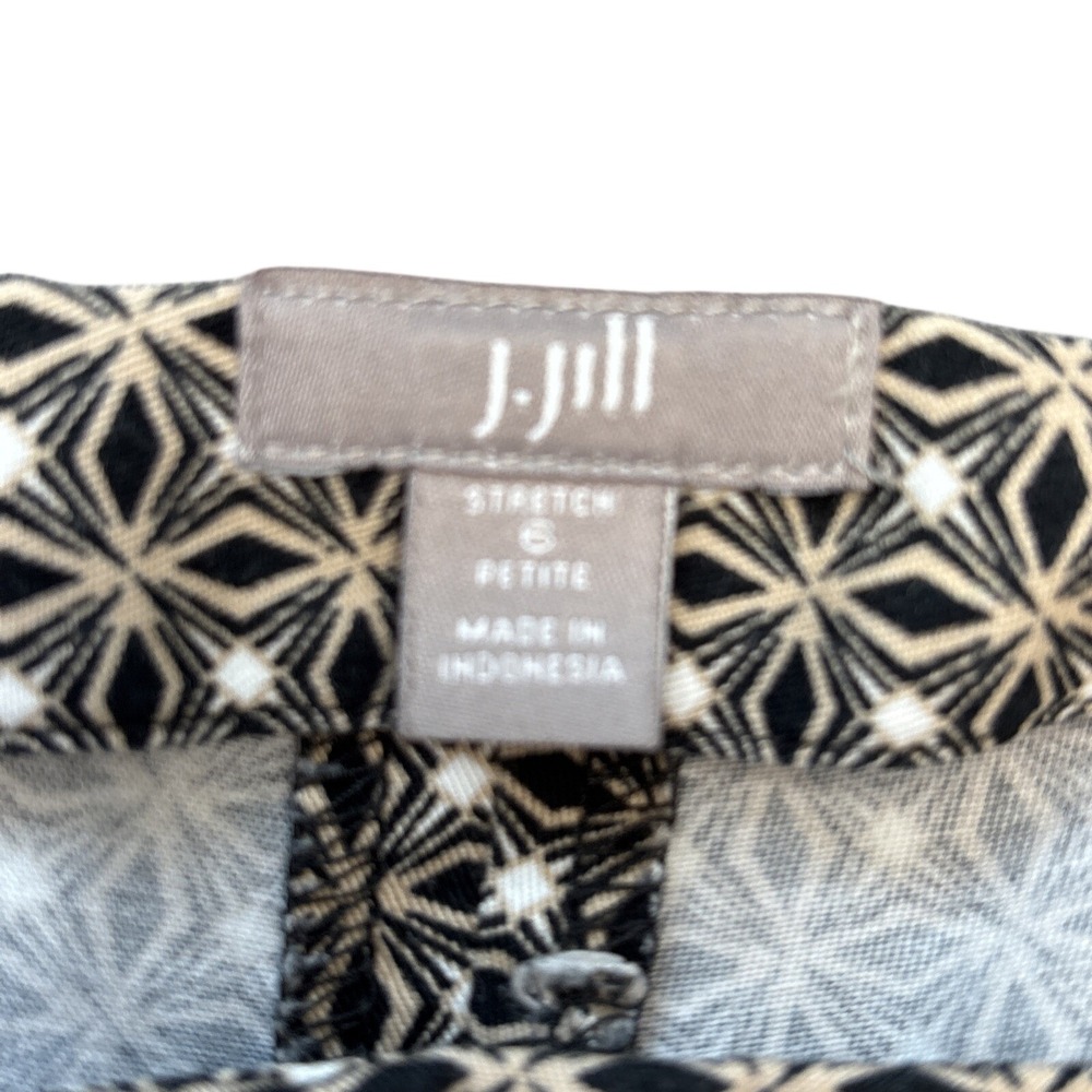 J Jill Stretch Size 6 Dress Pants Classic RN‎ 97641 Geometric Business Classy